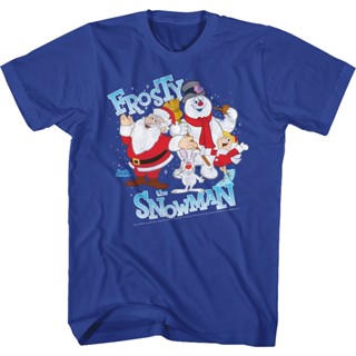 Cast Frosty The Snowman T-Shirt เสื้อขาว เสื้อยืดสวยๆ เสื้อผู้ชายเท่