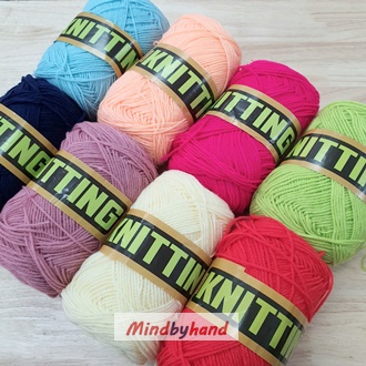 ไหมพรม Eagle สีพื้นกลุ่มใหญ่ เชต 2 (รหัสสี 360-905) (10001)