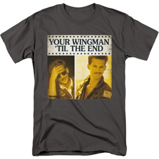 Your Wingman Til The End Top Gun T-Shirt Tee เสื้อยืดสีพื้น เสือยืดผู้ชาย