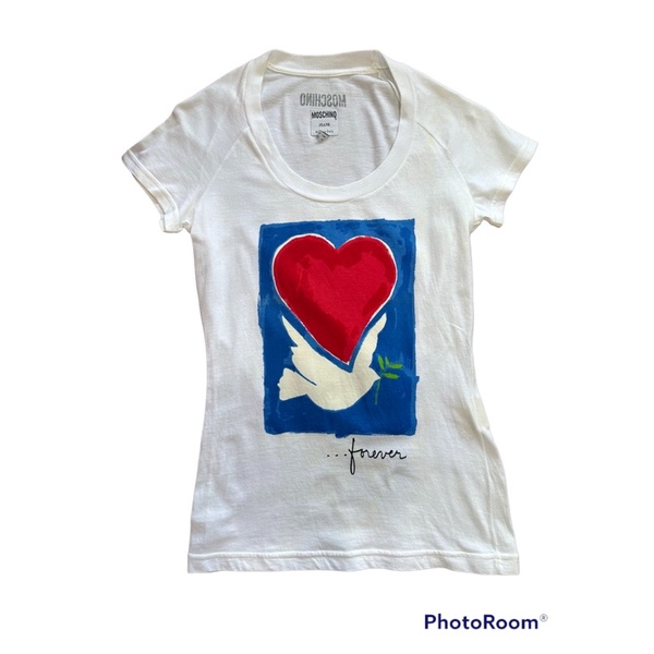 Moschino T-Shirt ของแท้ มือสอง Made in Italy