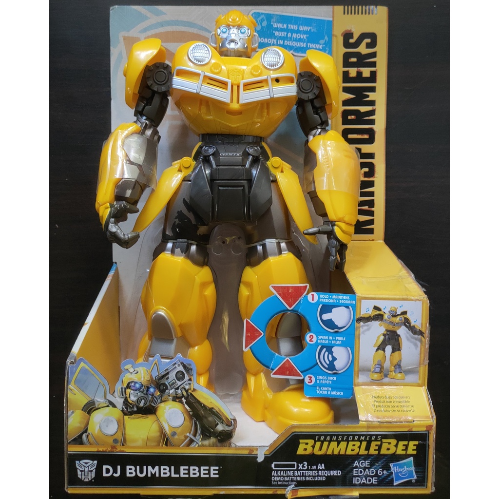 ของแท้ หุ่นยนต์ Transformers E0850 DJ Bumblebee Action Figure