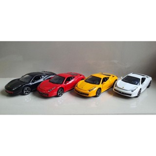 โมเดลรถเหล็ก Ferrari 458 สเกล 1:32 ยาวประมาณ14cm มีเสียง มีไฟ (มี 4 สี)