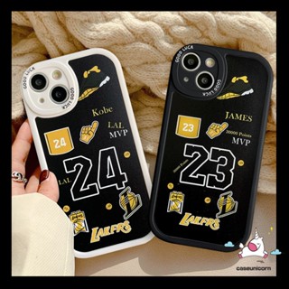 เคสโทรศัพท์มือถือ TPU แบบนิ่ม ลาย N.B.A Lakers Kobe James สําหรับ IPhone 11 7 8 6 6s Plus 13 12 14 11 Pro MAX 14 Plus XR X XS MAX SE 2020