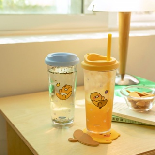 KAKAO FRIENDS แก้วพลาสติก CLEAR TUMBLER 591 ml. 💜สินค้าพร้อมส่ง💜