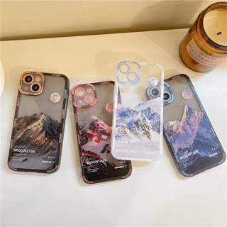 เคสโทรศัพท์มือถือแบบนิ่ม ใส ลายภูเขาน่ารัก สําหรับ case samsung Galaxy A21S A03 A72 A20S A03S A02S A22 A71 A11 A02 A20 A30 A10 A32 A13 A12 A30S A50 A50S A7 2018 A10S A04 A04S A52 A52S A31 A53 A51 M11 M12 M02 M10 A23