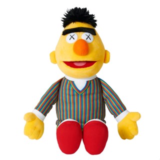 KAWS Sesame Street Uniqlo Bert Plush Toy (สีเหลือง)