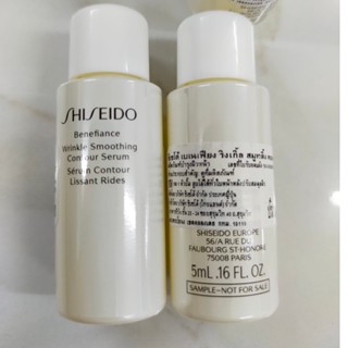 ขวด 5ml Serum SHISEIDO Benefiance Wrinkle Smoothing Contour ชิเซโด้ เบเนเฟียง ริงเกิ้ล สมูทติ้ง คอนทัวร์ เซรั่ม 5ml. New