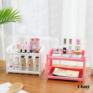 Glanxuan 2 ชั้น ชั้นวางของพลาสติก Countertop shelf