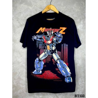 Mazingerzเสื้อยืดสีดำสกรีนลายBT133