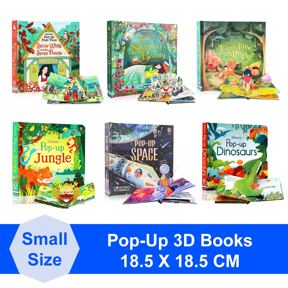 หนังสือ POP UP 3D หนังสือเด็ก บอร์ดบุ๊ค ภาพสามมิติ เสริมพัฒนาการเด็ก ฝึกภาษาอังกฤษ 3D Picture Cardboard Book for kids