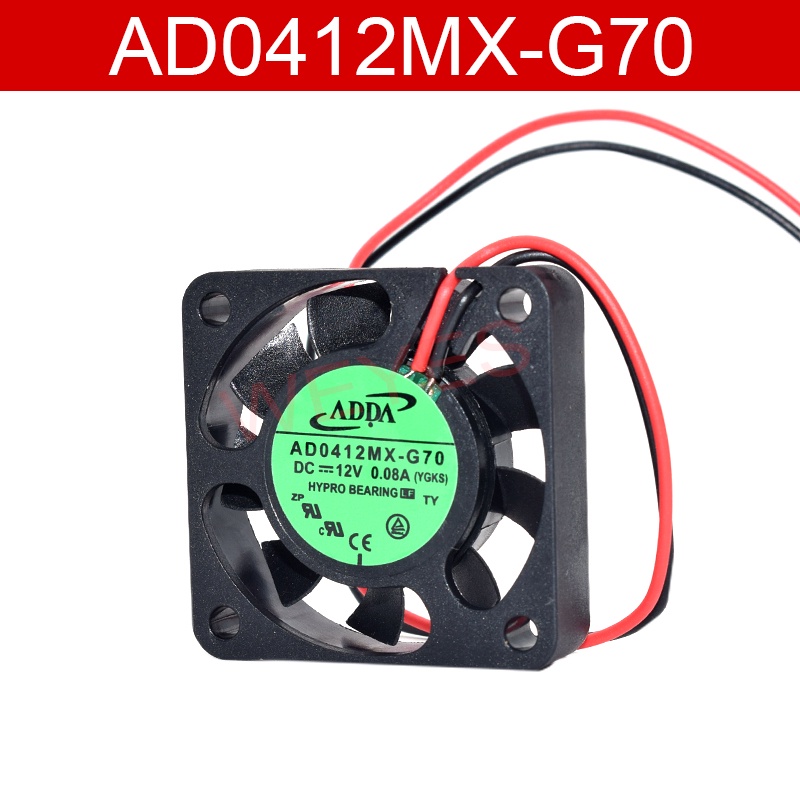 สําหรับ 4010 AD0412MX-G70 DC12V 0.08A แบริ่งไฮดรอลิกพัดลมระบายความร้อนเงียบ