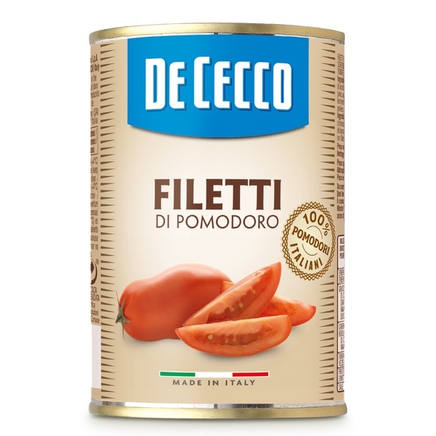 มะเขือเทศ ฟิเลดดี้ ดิ โพโมโดโร - ดีเชคโก้, 400 กรัม Filetti di pomodoro - De Cecco 400g