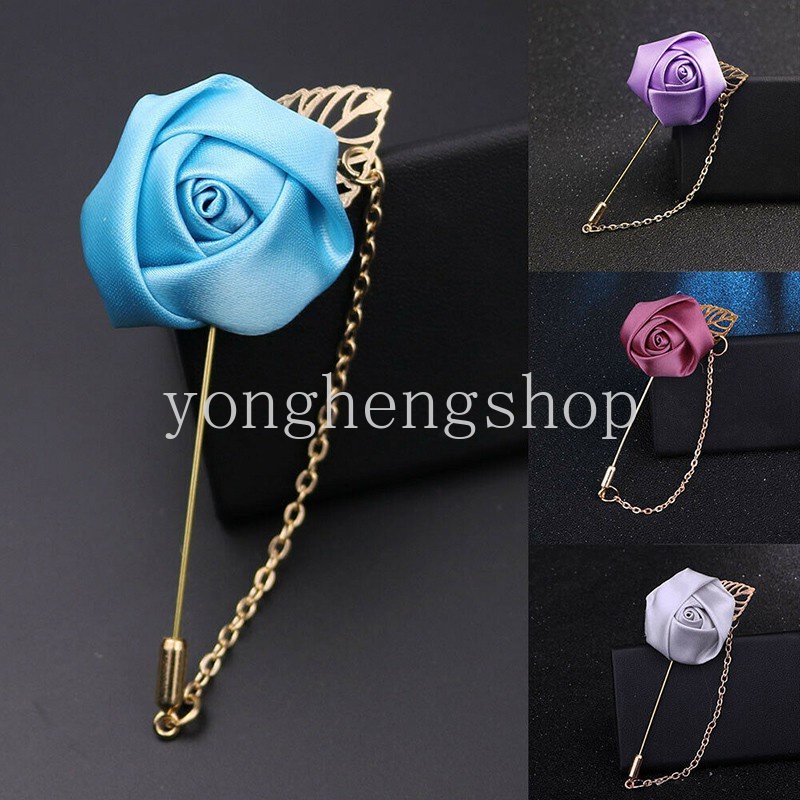 เข็มกลัด รูปดอกกุหลาบ ใบไม้สีทอง เครื่องประดับ แฟชั่นเจ้าสาว เพื่อนเจ้าสาว งานแต่งงาน งานเลี้ยง เข็มกลัด เครื่องประดับเสื้อผ้า - รูปที่ 6