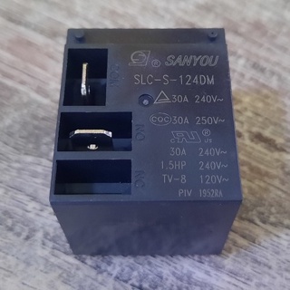 Relay SLC-S-124DM SANYOU coil 24V รีเลย์เครื่องทำน้ำอุ่นไฟฟ้า,  รีเลย์เครื่องปรับอากาศ 30 A 4ขา ใช้เป็นอะไหล่