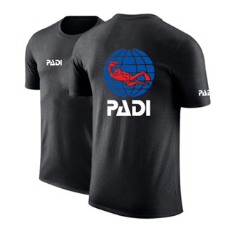 เสื้อยืด พิมพ์ลายโลโก้ Scuba Driver Padi สําหรับผู้ชาย 2022