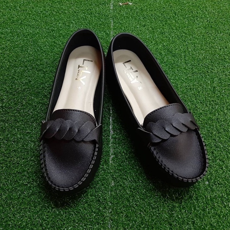 Size 39-45 รองเท้าคัทชู Big Size แบบเปีย Lily Shoes โค้ด รูปที่ 8