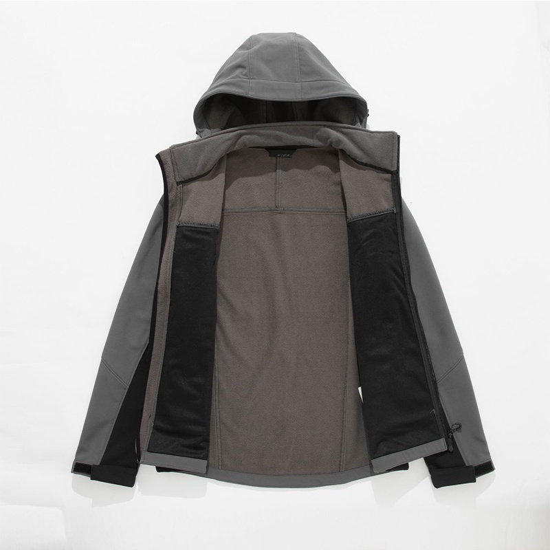 2021 Winter Thermal Fleece Softshell Jacket Men Windproof Waterproof Hiking Camping Skiing Sports Coat Outdoor Tops Cust #2