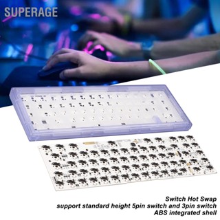 Superage ชุดคีย์บอร์ดเมคคานิคอล 67 คีย์ มีสาย Rgb รองรับ 5pin 3pin Diy