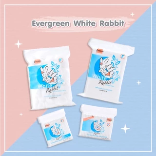 เอเวอร์กรีน สำลีแผ่นกระต่าย 50 ก. / Cotton Pad White Rabbit 50 g.