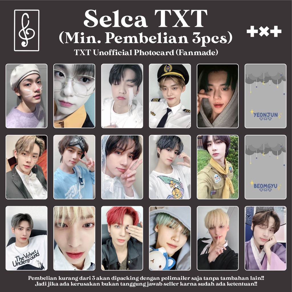 [SELCA TAEHYUN] SELCA BOYFRIEND PHOTOCARD FANMADE MATERIAL