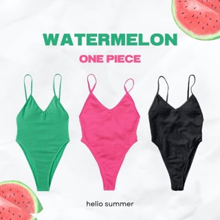 (พร้อมส่ง) helio summerr -  วันพีช ชุดว่ายน้ำ บิกินี่ Bikini บิกินี่สายฝอ เว้าสูง
