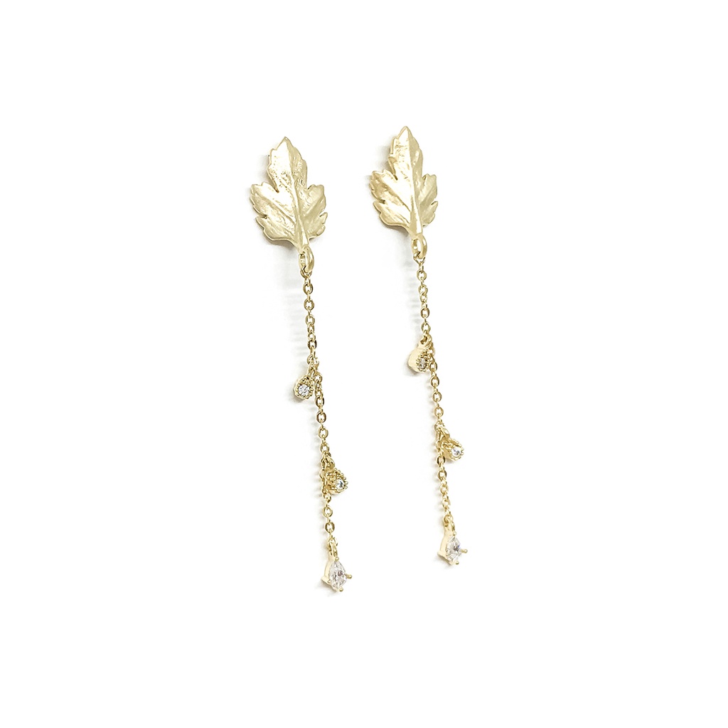 Maple Leaf Earrings ♡ ต่างหูใบ maple ♡ fynefories