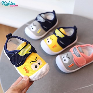 Kiddiezoom ใหม่ รองเท้าผ้าใบลําลอง พื้นนิ่ม ส้นแบน มีเสียง น่ารัก สําหรับเด็กผู้ชาย เด็กผู้หญิง หัดเดิน 0-3 ปี 2022