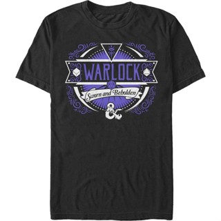 Warlock Dungeons &amp; Dragons T-Shirt เสื้อเชิ้ตชาย Tee