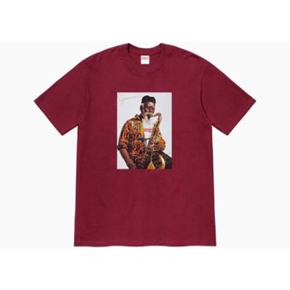 ใหม่พร้อมส่ง ของแท้ Supreme x Pharoah Sanders Tee Cardinal Colorway