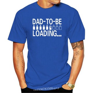 เสื้อยืดผ้าฝ้าย เสื้อยืดคริสต์มาสDad To Be T-Shirt Funny Fathers Day Birthday Christmas Summer T Shirt Brand Fitness Bod