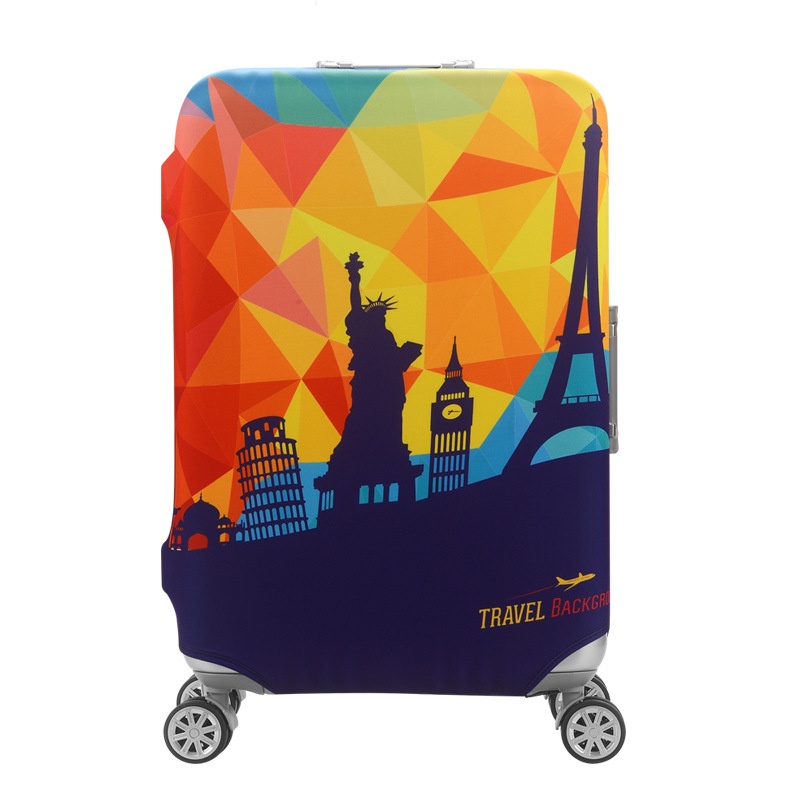 20/22/24/26/28 นิ้ว ผ้าคลุมกระเป๋าเดินทาง กระเป๋าเดินทาง ผ้ายึดได้เยอะ กันฝุ่น กันรอย สวมใส่ได้ ข้น - รูปที่ 7