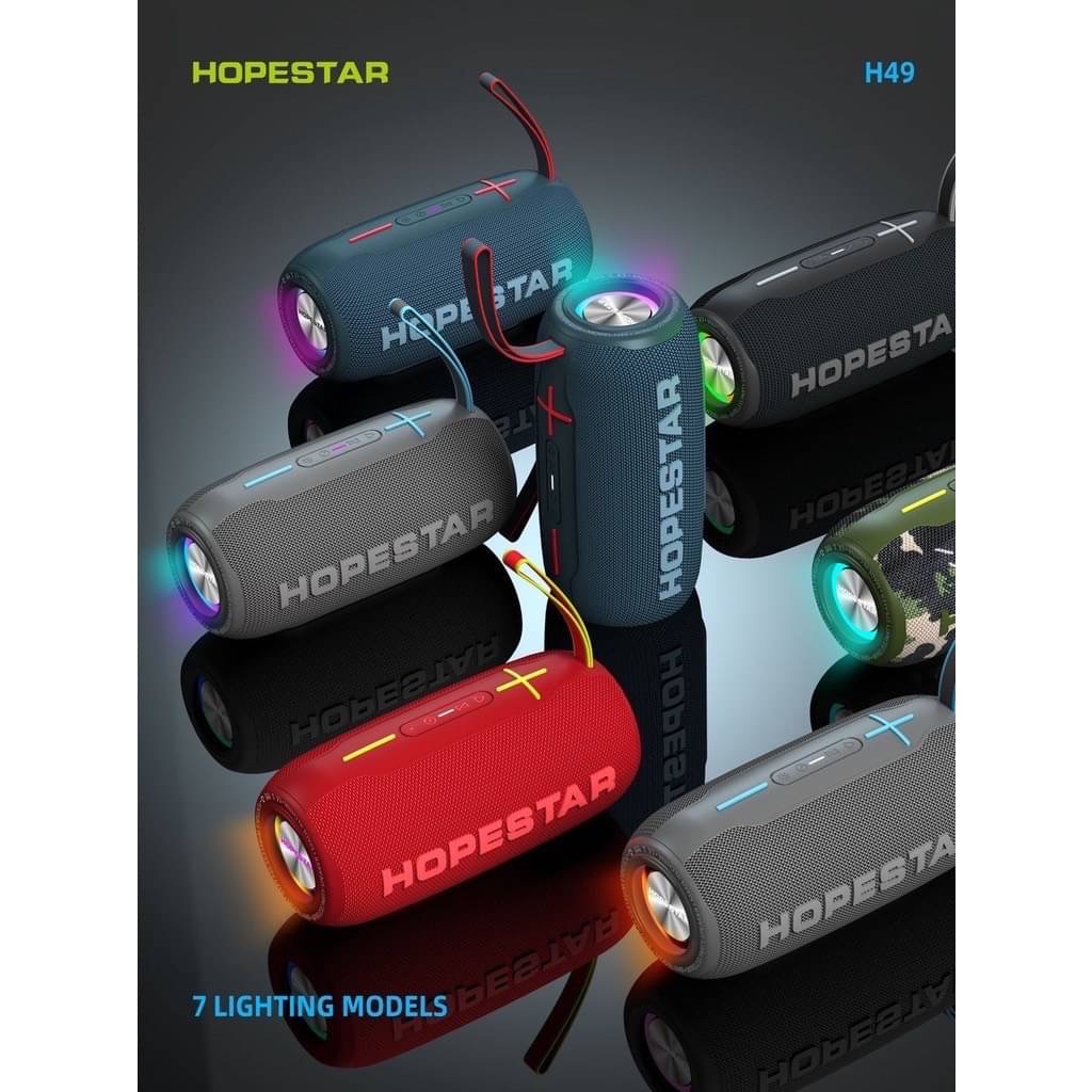 (พร้อมส่งจากไทย)Hopestar H49 ลำโพงบลูทูธพกพา ลำโพงมีไฟ เสียงดี เบสแน่น เชื่อมต่อ2ตัวได้