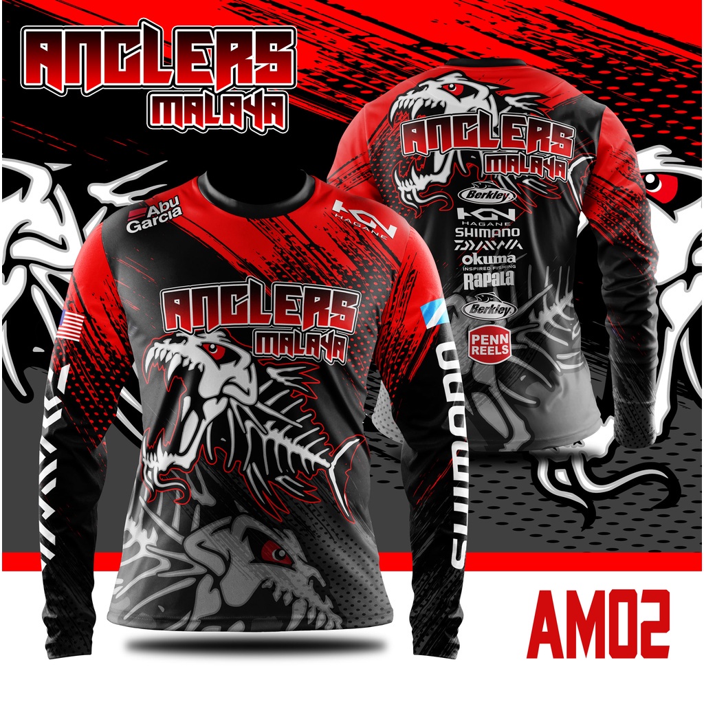 เสื้อยืด พิมพ์ลาย Angler Malaya Sublimation สําหรับตกปลา