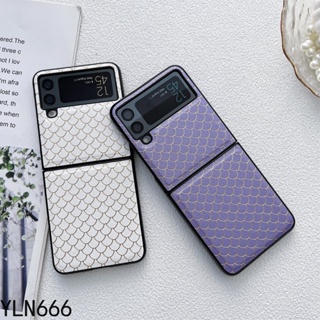 เคสโทรศัพท์มือถือหนัง PU แข็ง ผิวด้าน พับได้ หรูหรา สไตล์วินเทจ สําหรับ Samsung Galaxy Z Flip1 2 3 4 5G Z Flip4 ZFlip3 ZFlip 2