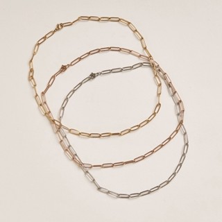 A.piece [stainless steel] สร้อยแสตนเลส Thin chain necklace (194)