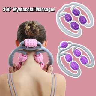 360° Myofascial ลูกกลิ้งโฟมห้าล้อ สําหรับนวดร่างกาย เอว คอ ขา กระชับสัดส่วน ยิม โยคะ ฟิตเนส