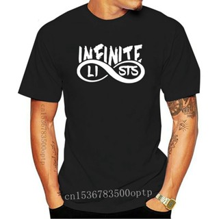 เสื้อยืดแขนสั้น พิมพ์ลาย Infinite Lists Merch Infinite แฟชั่นสําหรับผู้ชาย