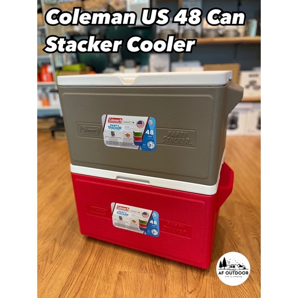 •พร้อมส่ง•Coleman US 48 Can Stacker Cooler นำเข้าจาก USA กระติกน้ำแข็ง