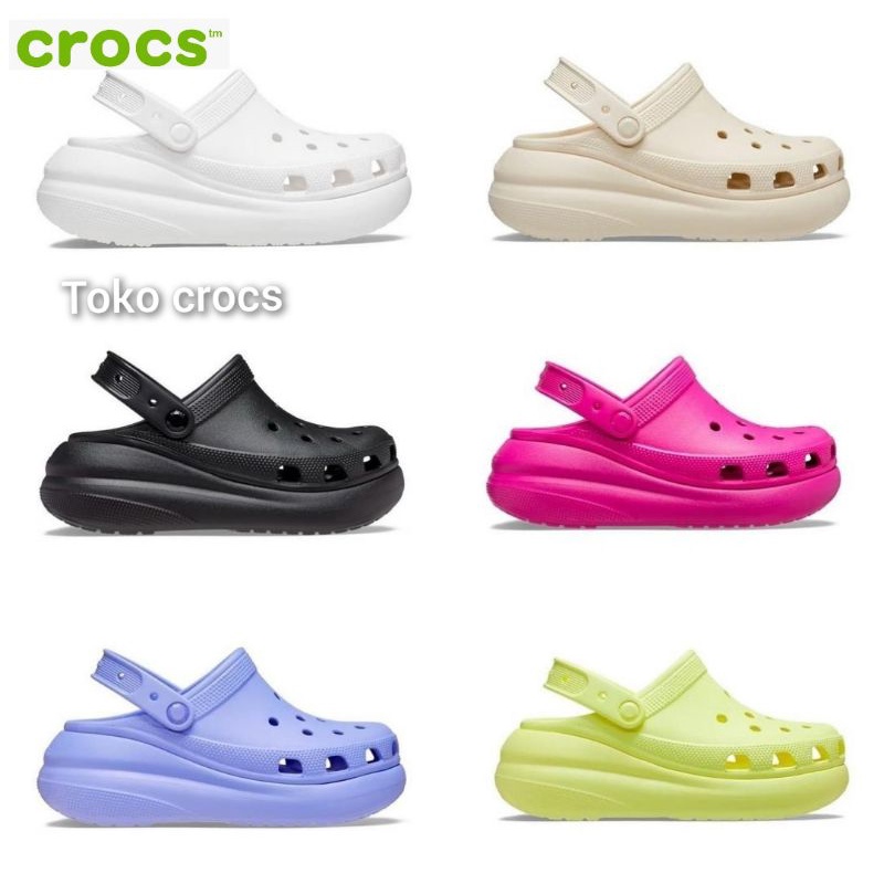Crocs Crush clog / Crocs Classic Crush clog / รองเท้าแตะผู้หญิง Crocs Crush clog