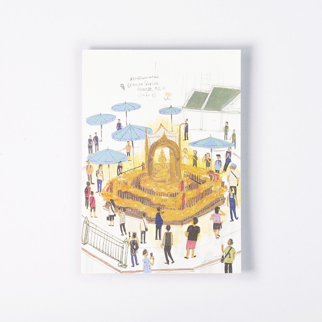โปสการ์ด ลายประเทศไทย THAILAND Postcard Korat postcard โปสการ์ด ลายโคราชย่าโม 4x6 inch