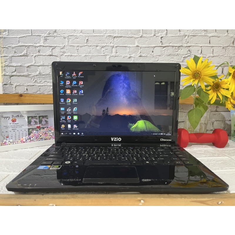 VZiO Core i3 แรม 4gb แบตเก็บไฟ โน๊ตบุ้คมือ2 มีบริการเก็บเงินปลายทาง