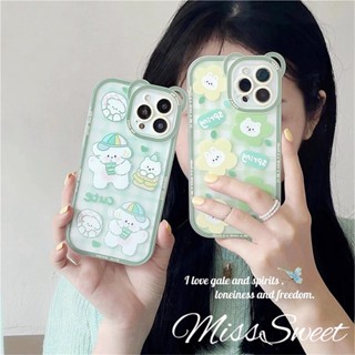 เคสโทรศัพท์มือถือ แบบนิ่ม ลายหูกระต่าย และหมีน่ารัก สําหรับ iPhone 14 13 12 11 Pro Max X XR Xs Max 8 7 6 6s Plus SE 2020