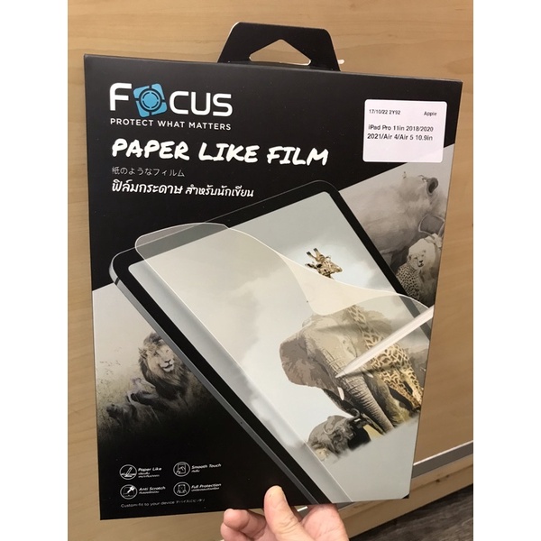 ฟิล์มกระดาษโฟกัส รุ่นi pad mini6,ipadAir10.5,ipad Gen7/8/9,ipad Air4/Air5/i pad pro11",ipad pro12.9G