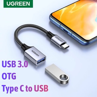 Ugreen Type C to USB 3.0 อะแดปเตอร์ Type C OTG สายเคเบิล Thunderbolt 3 to USB Female อะแดปเตอร์ OTG สายเคเบิล