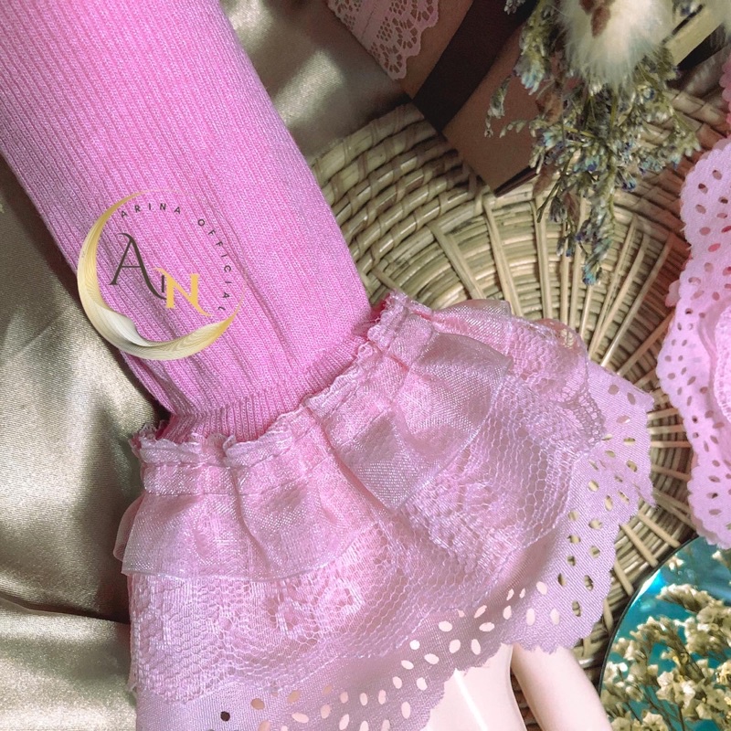 ปลอกแขนลูกไม้เจ้าหญิงบาน 🌼 Handsock (ปลอกแขนยาว35เซน)