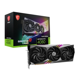 MSI GeForce RTX 4080 16GB GAMING X TRIO Graphics Card การ์ดจอ