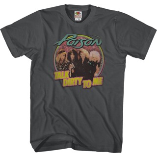 Retro Talk Dirty To Me Poison T-Shirt เสื้อยืดสีขาวผู้ชาย เสื้อวินเทจผญ เสื้อวินเทจชาย