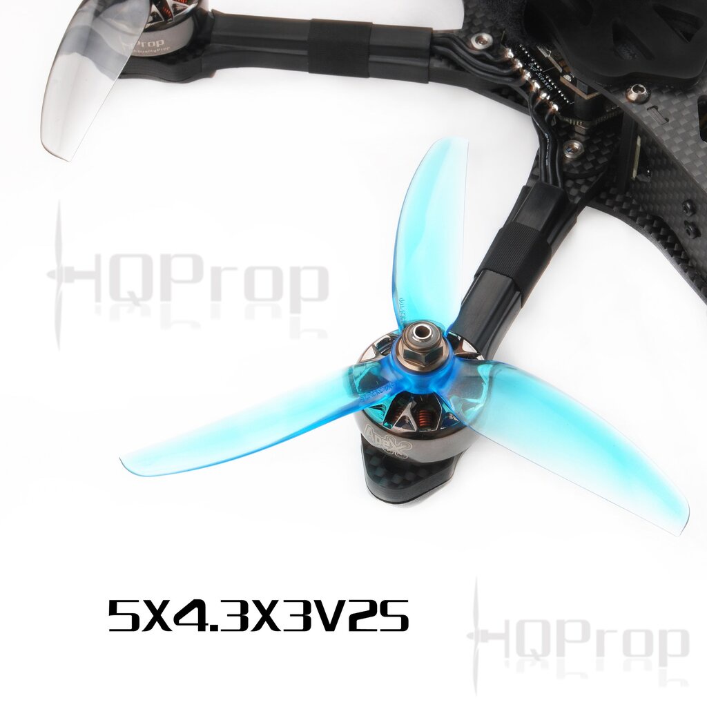 5-H24 HQProp 5X4.3X3V2S Top Freestyle Prop ใบพัดโดรน FPV Racing Drone Freestyle 1 ชุด 4ใบ
