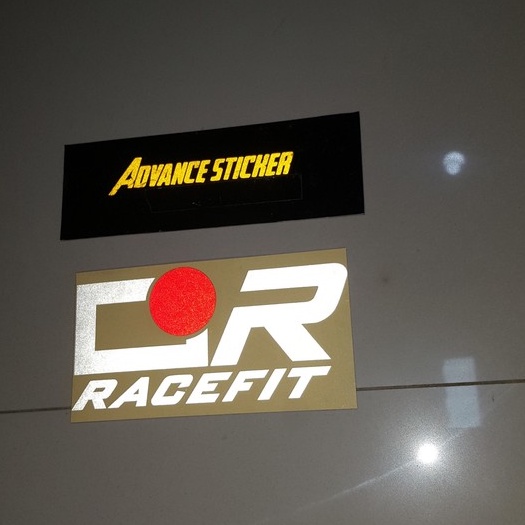 สติ๊กเกอร์รถมอเตอร์ไซด์โลโก้ Racefit