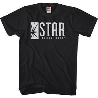 Flash STAR Laboratories DC Comics T-Shirt เสื้อ ยืด ผู้ชาย เสื้อทหาร